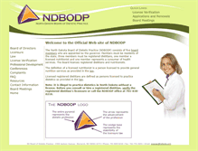 Tablet Screenshot of ndbodp.com